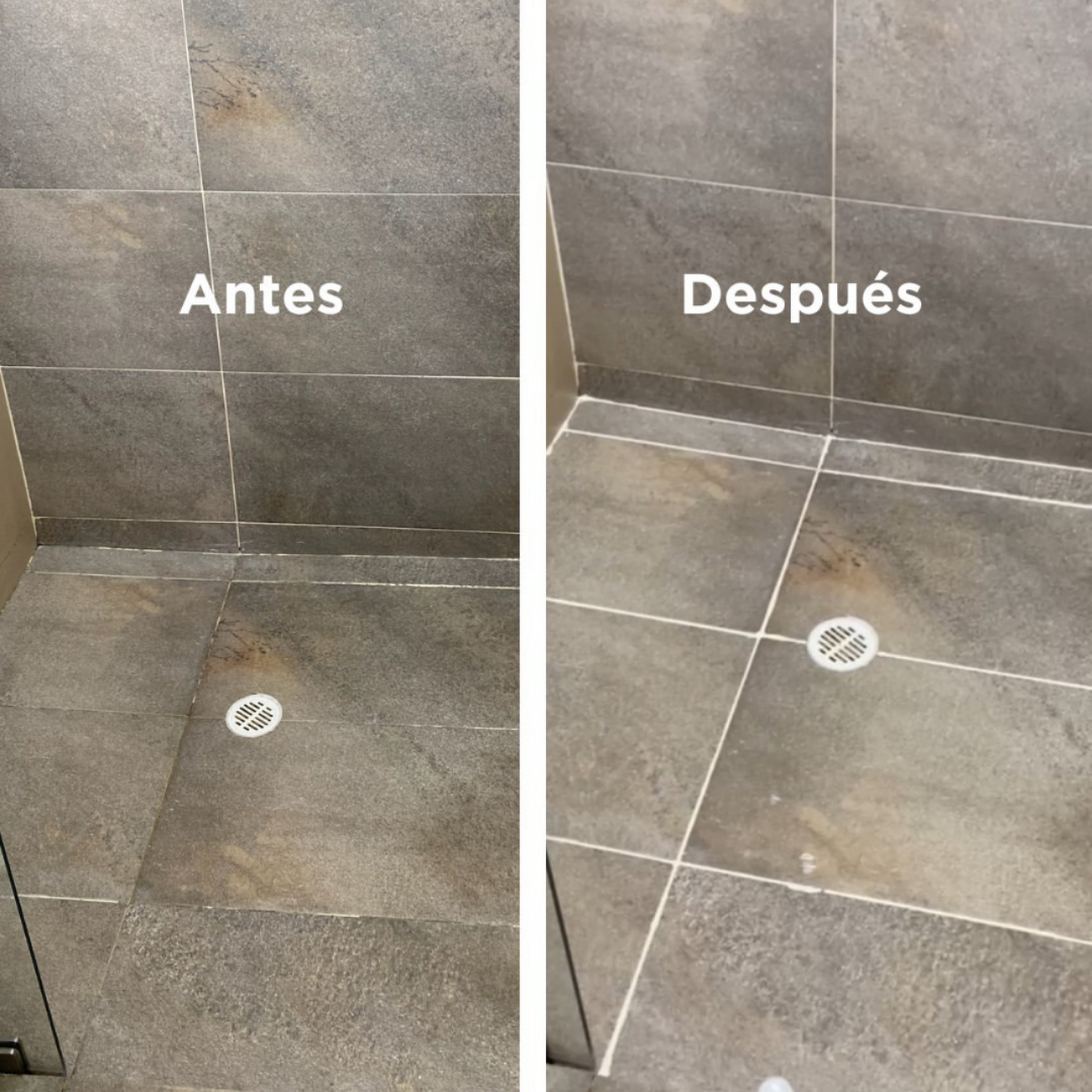 Antes y después baño